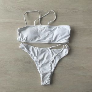 White Assymetrical Bikini